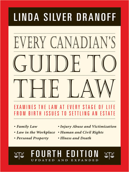 Title details for Every Canadian's Guide to the Law by Linda Silver Dranoff - Wait list